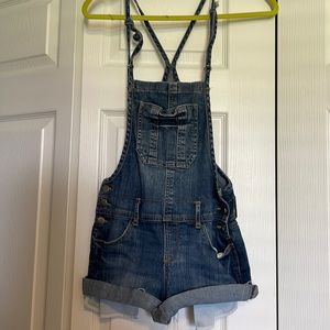 Forever 21 denim overall romper